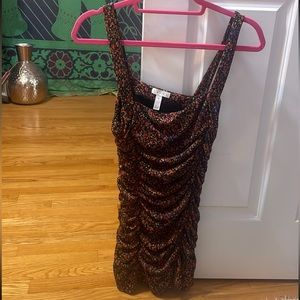 Leigh ruched mini dress